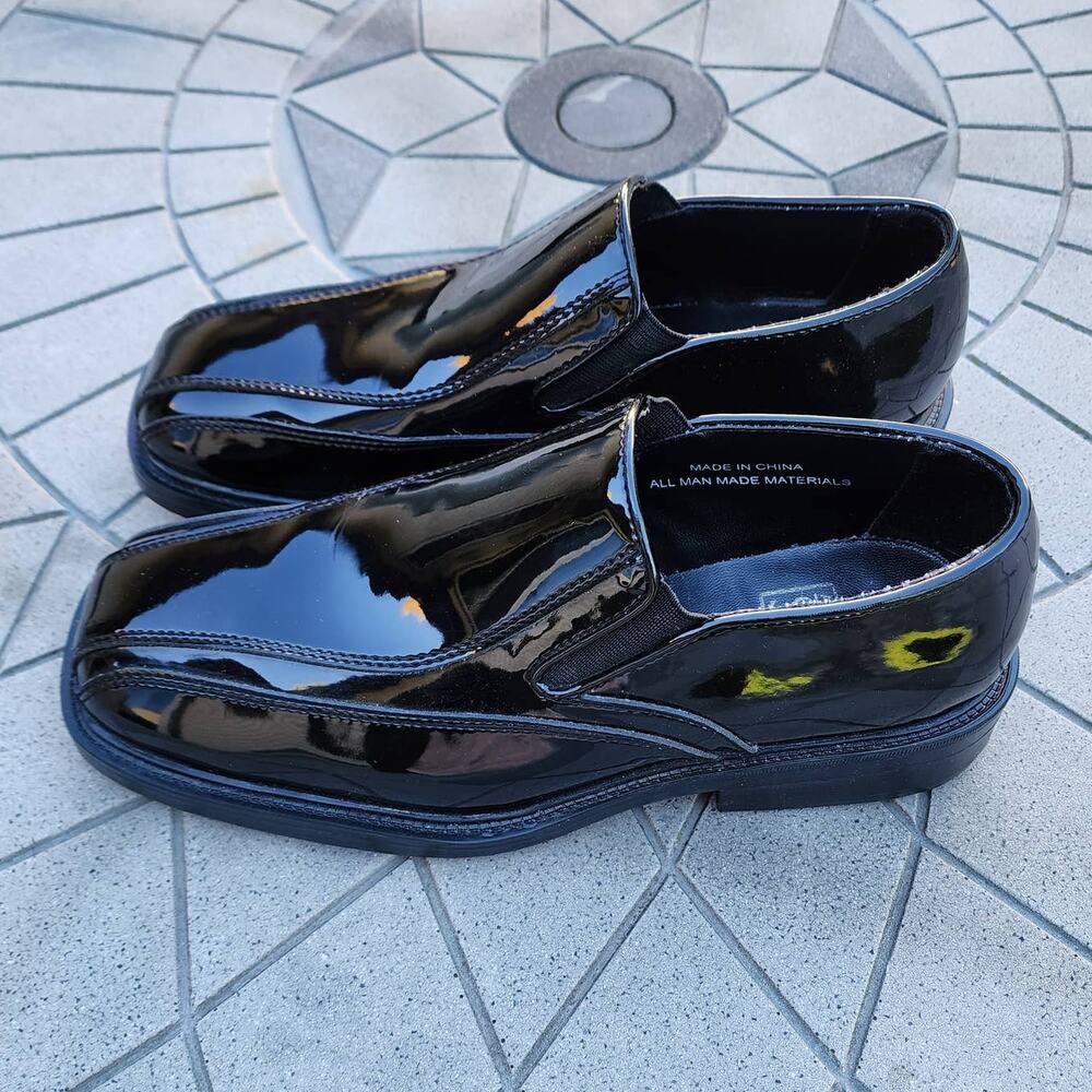 After Six Glossy Patent Faux Leather Dress Shoes 8 - Picture 8 of 8